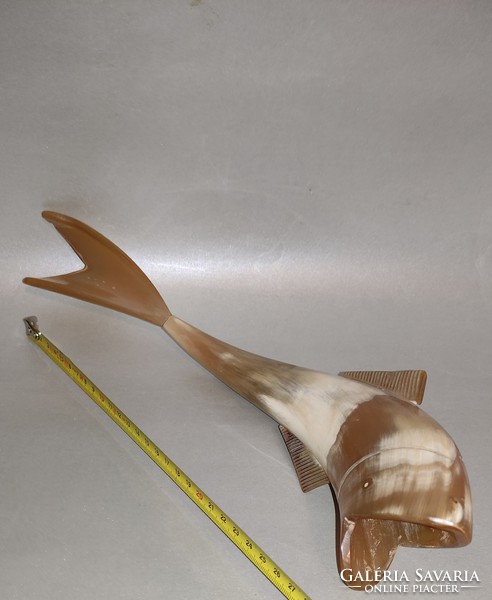 For pennies only now! Retro ornament horned fish 27 cm long