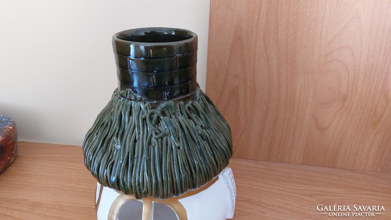 (K) beautiful ceramic candle holder with km mark