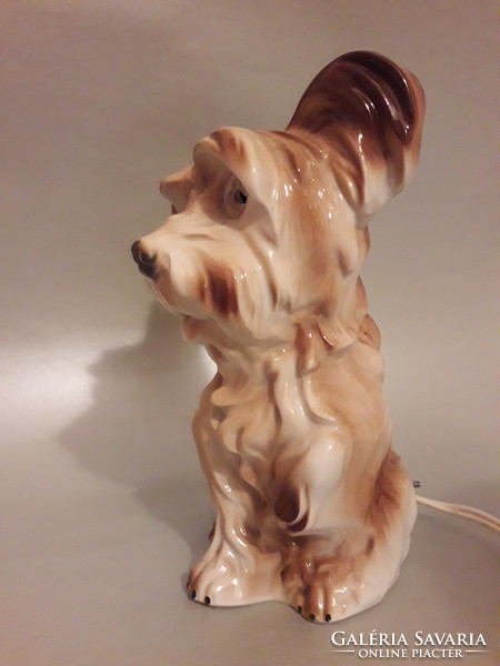 Antique old porcelain perfume lamp aroma lamp dog figural scent lamp bedside lamp