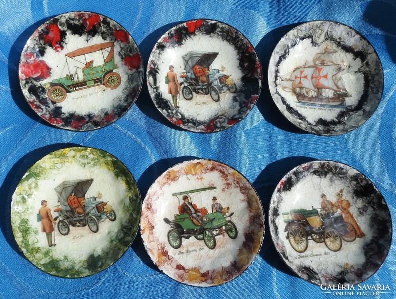 Old vehicleable fire enamel metal plates - collectibles :)