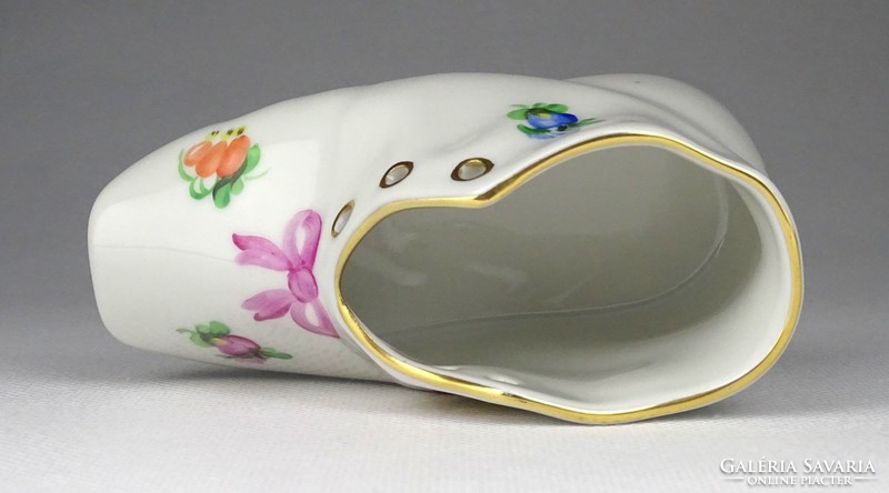 1H674 flawless flower pattern anniversary herend porcelain shoes 1964