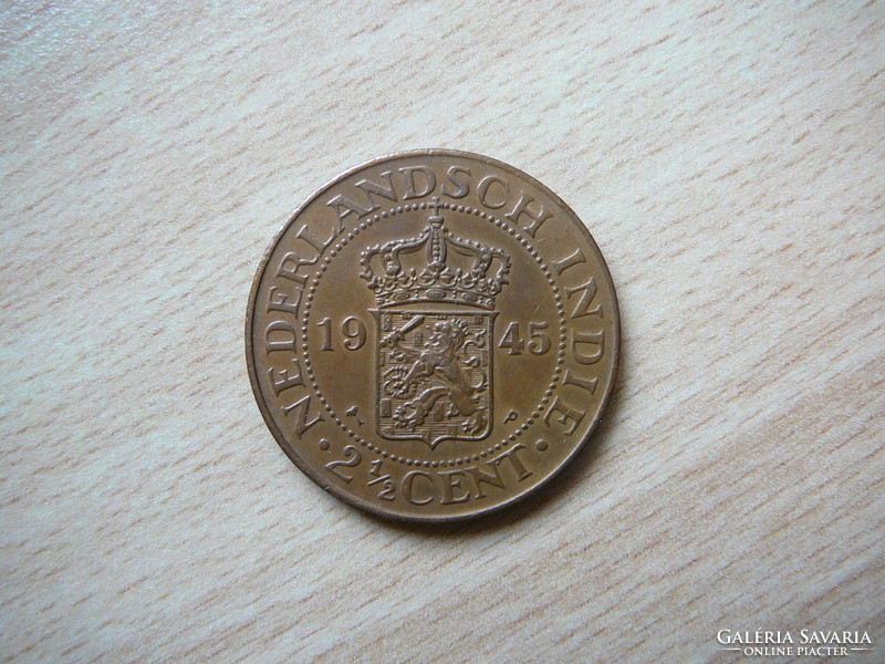 Holland Kelet-India ( Indonézia ) 2 1/2 Cent 1945