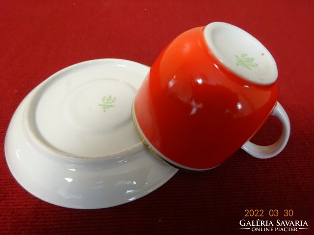 Raven house porcelain coffee cup + placemat, red. He has! Jókai.