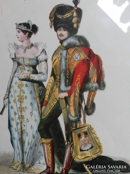 1890-1900 Richard Bong: Francia udvari viselet az első császárság idejéből - Litográfia