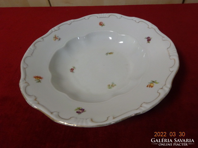 Zsolnay porcelain deep plate, antique, shielded, feathered. He has! Jókai.