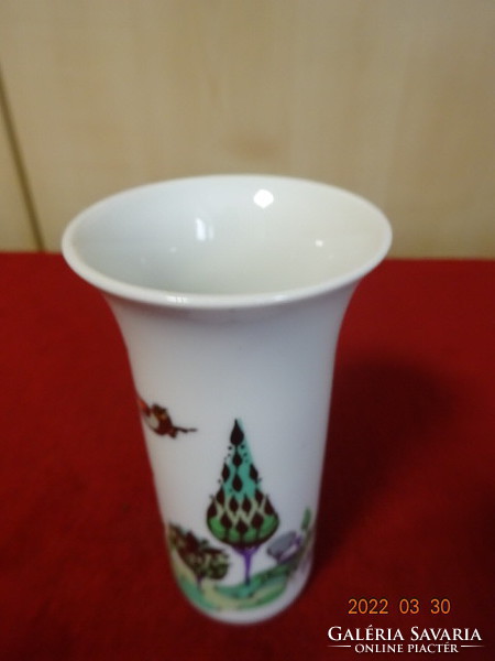 Rosenthal German porcelain vase, height 10 cm. Laut. He has! Jókai.