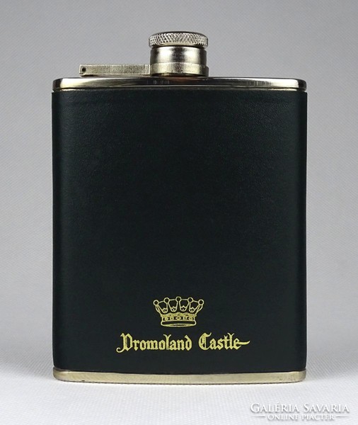 1I264 metal dromoland castle brandy flask
