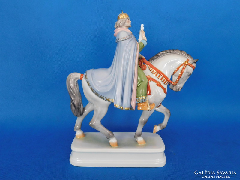 King Stephen of Herend on horseback