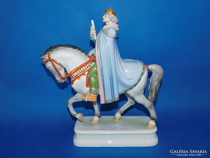 King Stephen of Herend on horseback