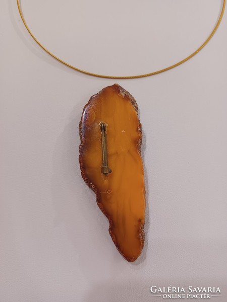 Original antique amber brooch