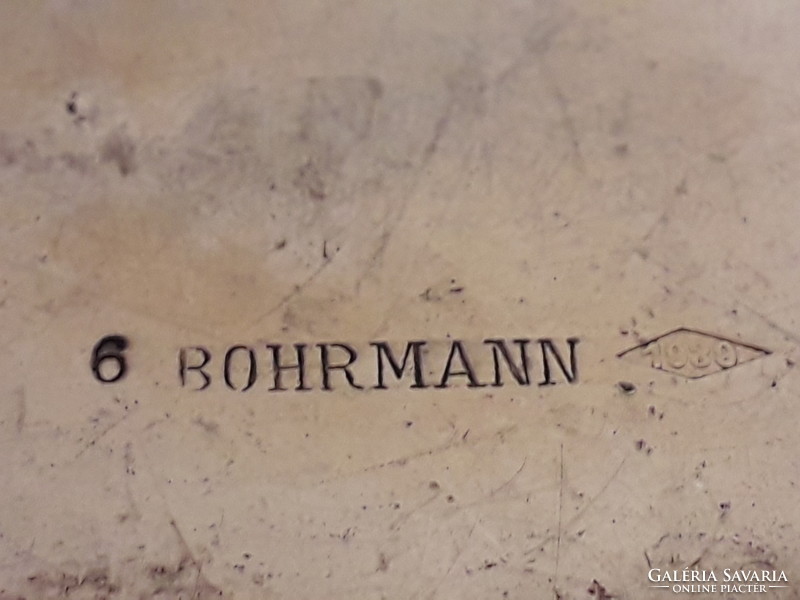 Jelzett fém Bohrmann csésze  pohár párban 1930 - ból