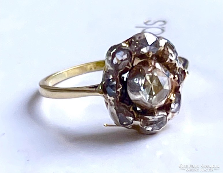 Tündöklő , Gigantikus Luxus Gyémánt gyűrű kb 1,7 Ct ! Grófi