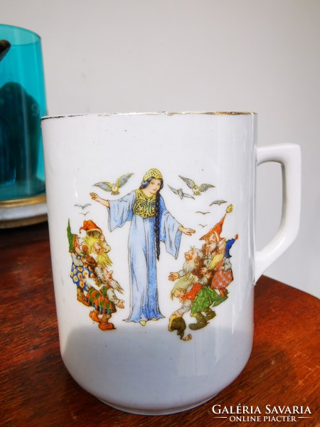 Antique snow white mug