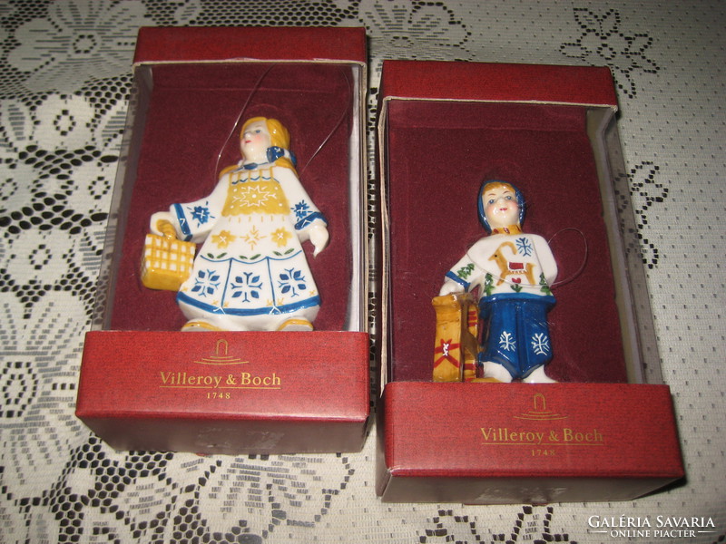 Villeroy & Boch  , népszerűsítő   szobrocskák   díszdobozban  , 12 cm