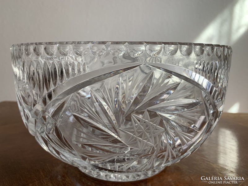Huge crystal bowl 25 cm / 3225 g