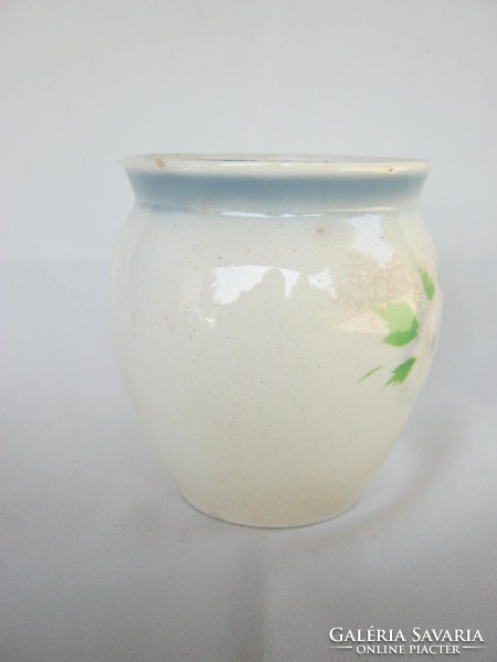Granite ceramic jar with sour cream sour cream