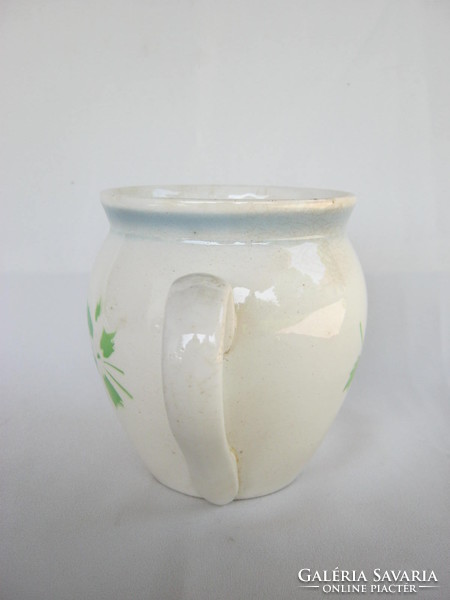 Granite ceramic jar with sour cream sour cream