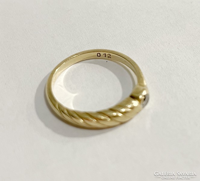 Brilles 14k arany gyűrű - 2.68g -ÚJ!
