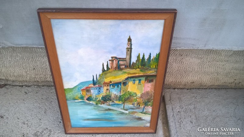 (K) beautiful painting, signed 40x54 cm frame