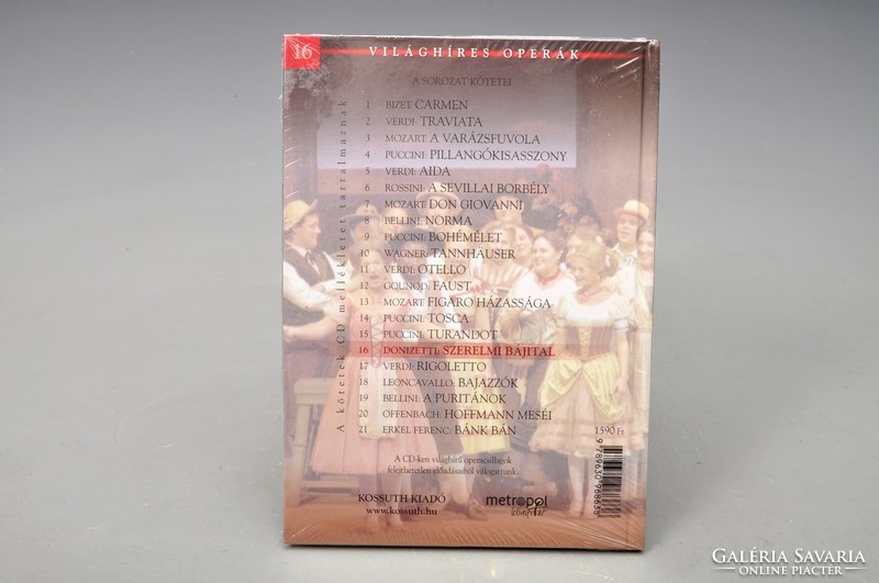 Donizetti: love potion sung by Jose Carreras, Yasuko Hayashi. Unopened opera cd!