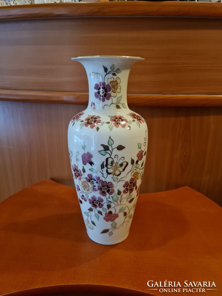 Zsolnay pillangós nagyméretű  váza 34.cm