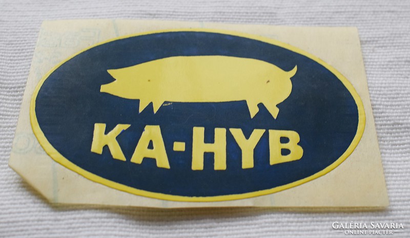 Retro sticker ka - hyb Kaposvár hybrid pig breeder