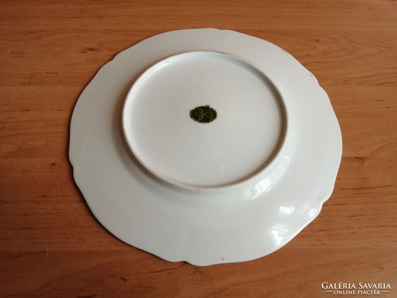 Bavaria porcelán aranyozott tányér kínáló 25,5 cm (n)
