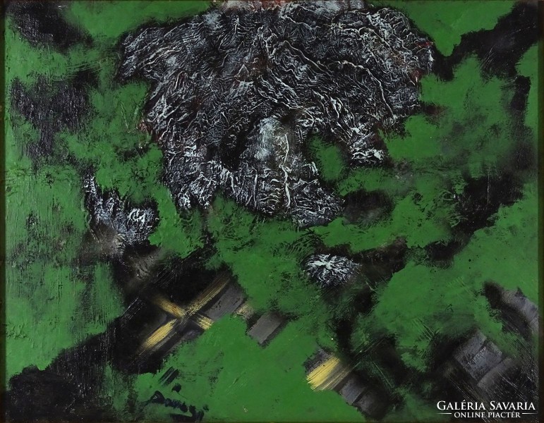 1I556 XX. századi festő : Zöld absztrakció