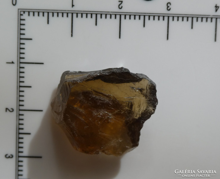 Cognac quartz: a naturally occurring, radiation-fixed colored quartz mineral. Jewelry base material.