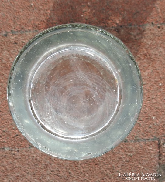 Rági vastagfalú üvegváza  - üveg váza / öntött üveg