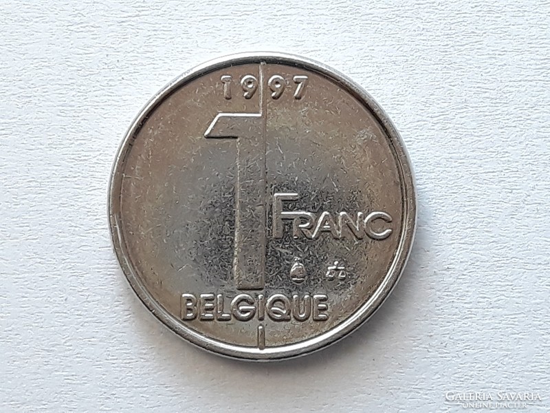 1 Franc 1997 coin - Belgian 1 franc 1997 foreign coin