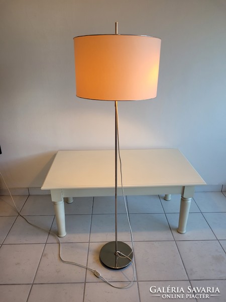 Retro old chrome floor lamp with height adjustable mid century lamp