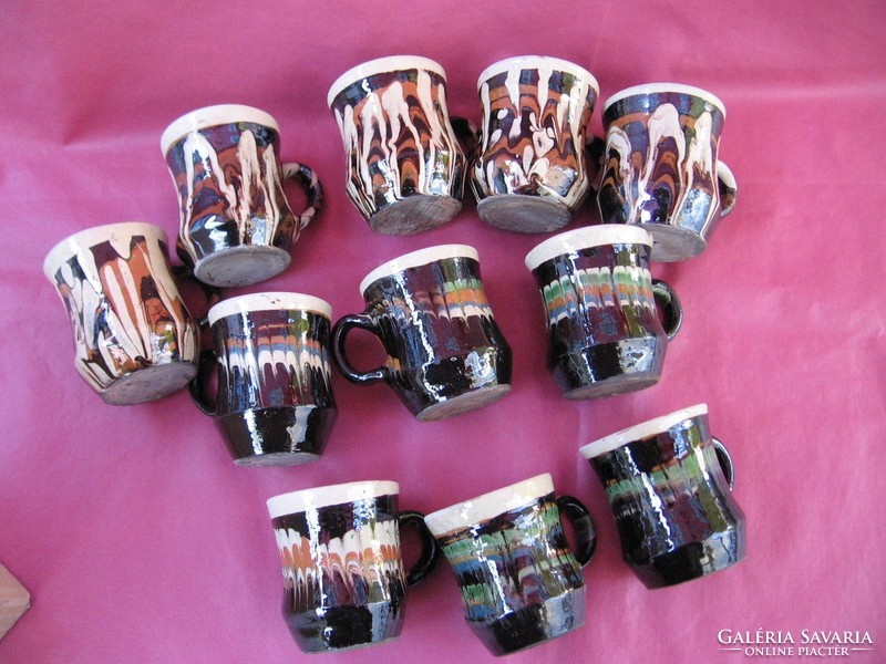 Retro brandy coffee mug 11 pieces in one Bulgarian