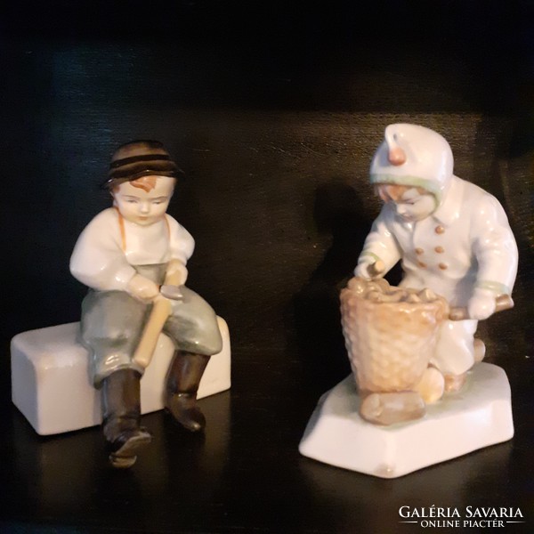 2 db. Zolnay porcelán figura egyben eladó