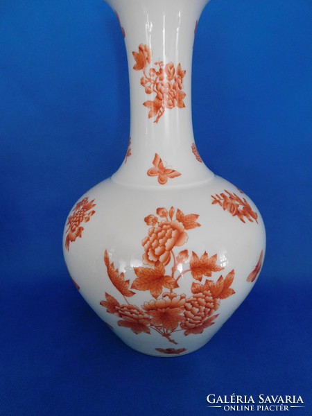 Herend giant Victoria orange vase