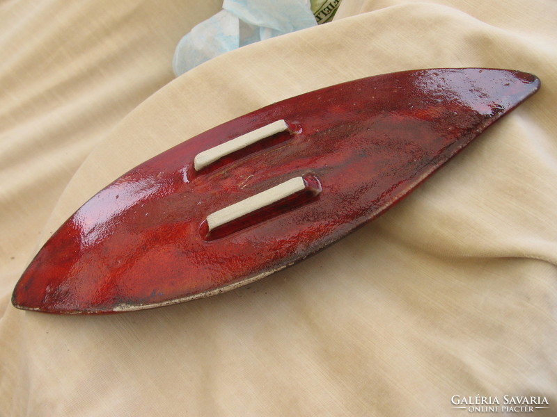 Boat, leaf shape retro bowl, centerpiece