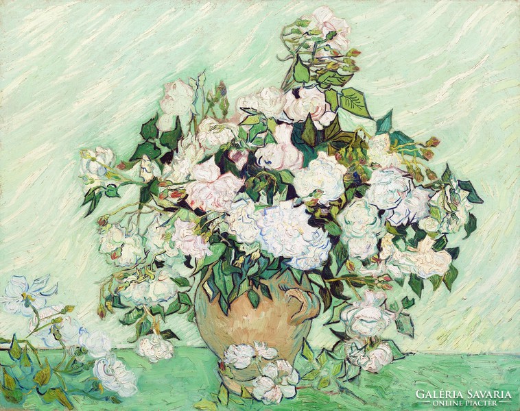Vincent van Gogh - Rózsák - reprint  - vakrámás vászon