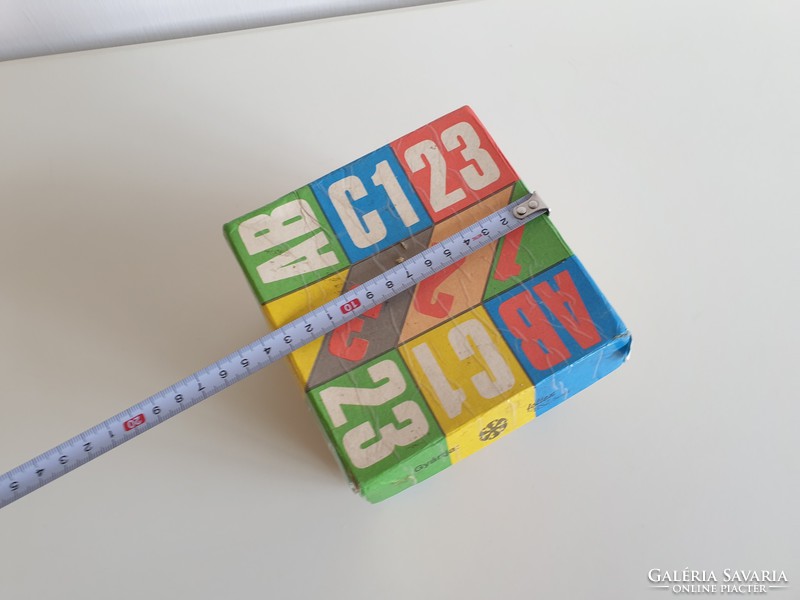 Régi retro papír játék kockajáték dobozok
