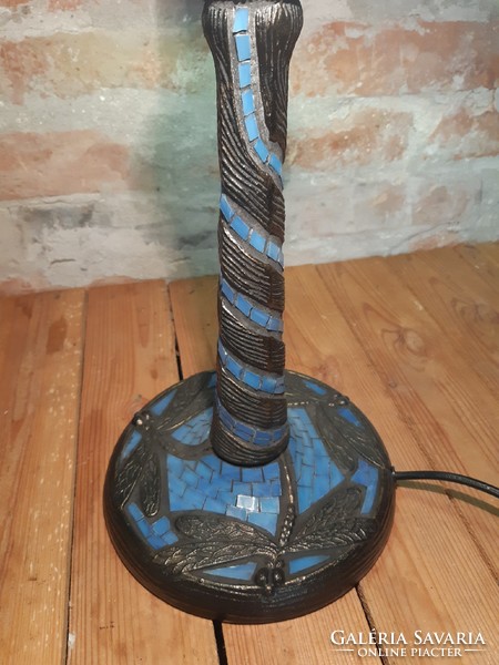 Tiffany asztali lámpa, szitakötős 58 cm