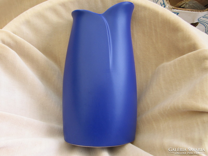 Asa selection germany memphis style matt blue vase