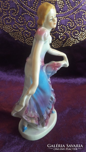 Porcelain Lady Dancer Girl Statue 3 (l2417)