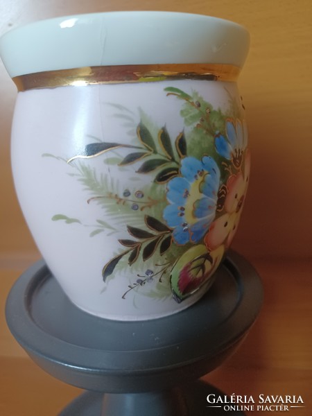 Antique floral mug