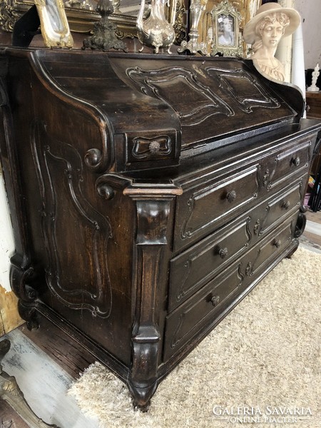 Baroque writer's chest of drawers, office xviii.C century