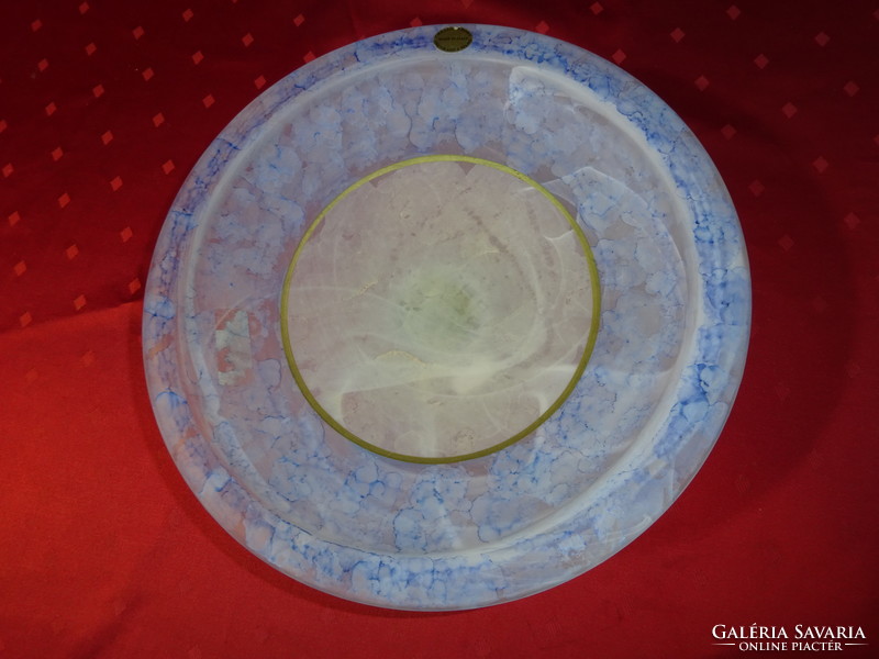 Muranoi üveg,  gyümölcstartó asztalközép, átmérője 30 cm. Creazioni Dory, made in Italy. Vanneki!