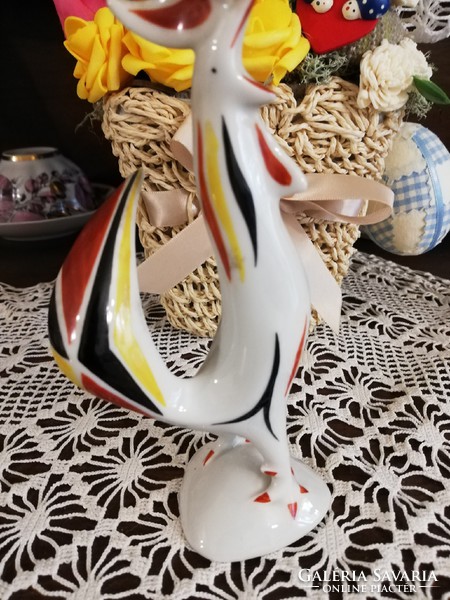 Raven house porcelain rooster