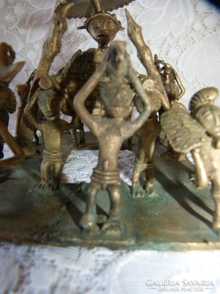Afrikai bronz  / Ashanti király szobor.