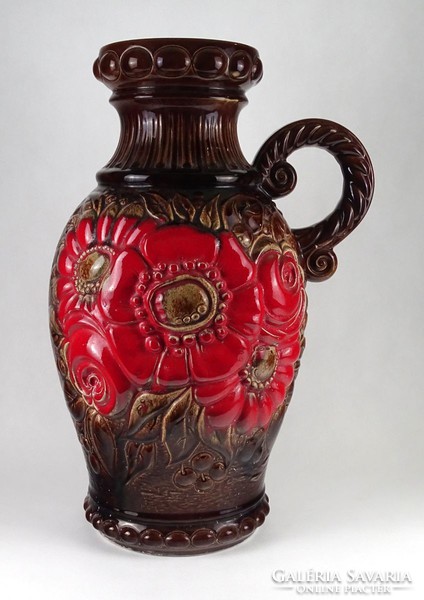 1I056 retro mid century huge German ceramic vase 54 cm