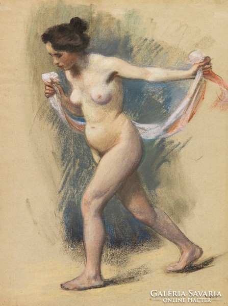 Ludwig von Hoffmann - dancer with veil - reprint