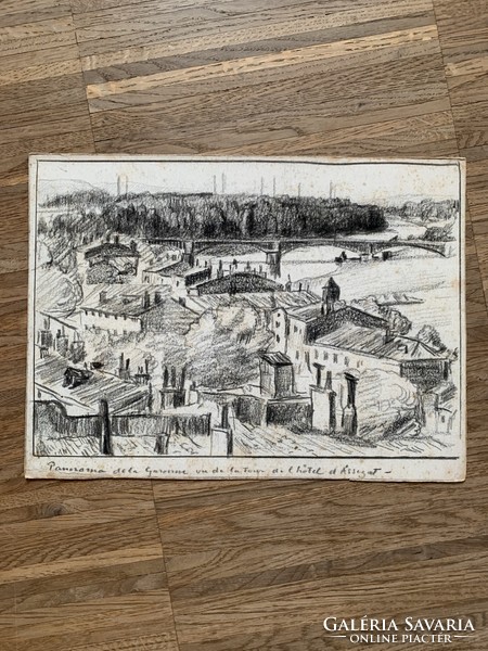 Sale !!! Robert vallin: 16 drawings about Toulouse 1917 France