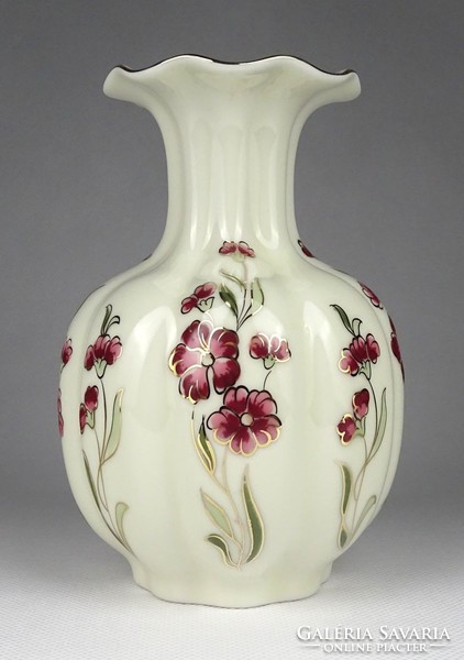 1I108 butter-colored zsolnay porcelain clad vase flower vase 15 cm